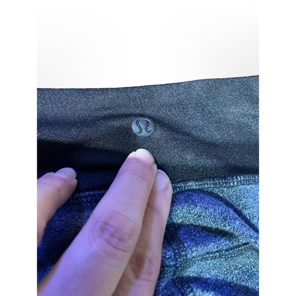 Lululemon Gray Heathered Leggings athletic Activewear Size 4 yoga running gym - Picture 3 of 6